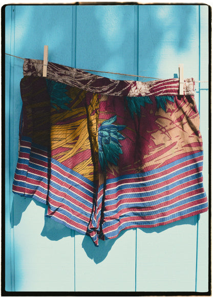 Fumaria Silk Shorts ~ Caneel XL