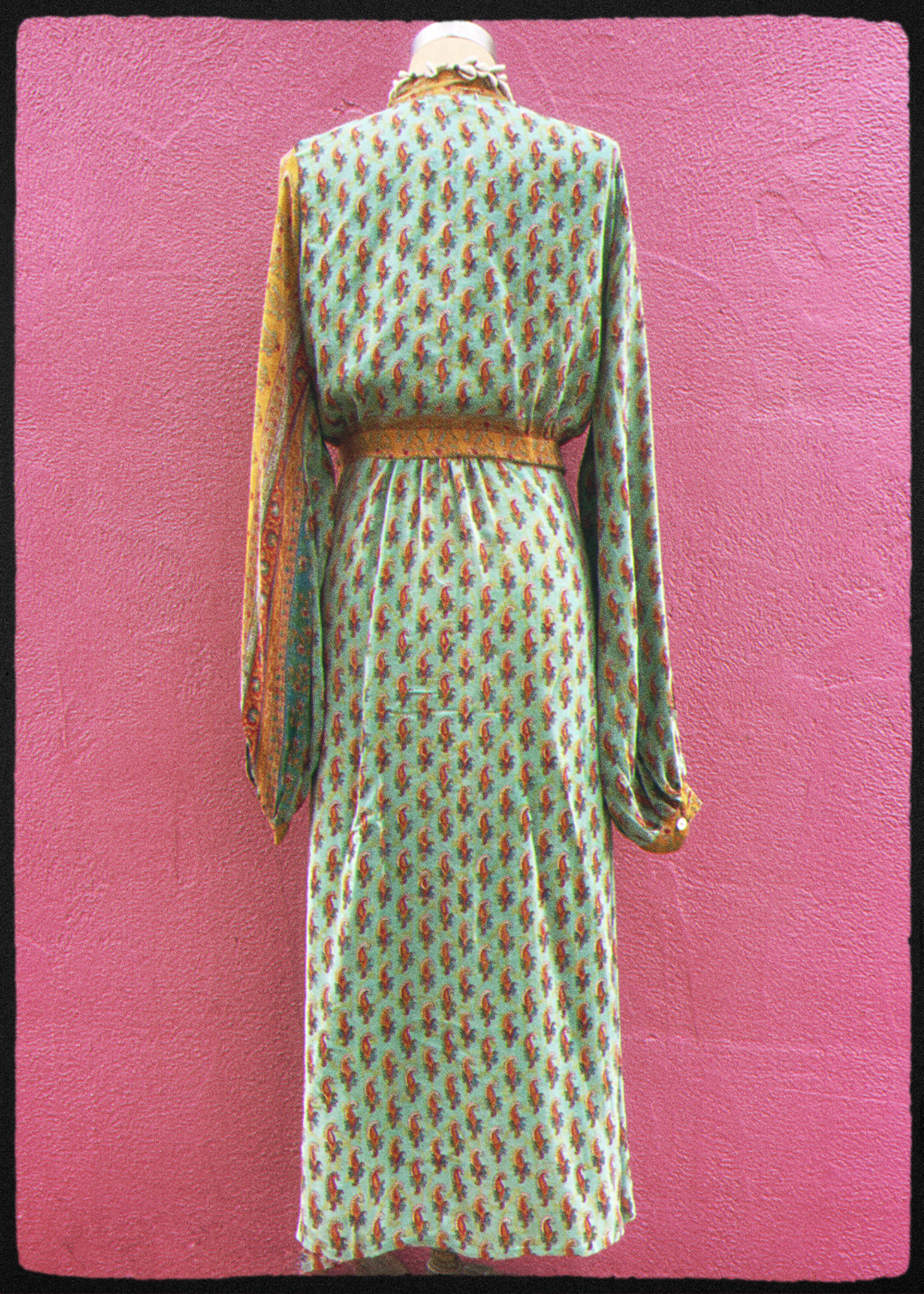 Caladium Silk Wrap Dress ~  Barbados XS