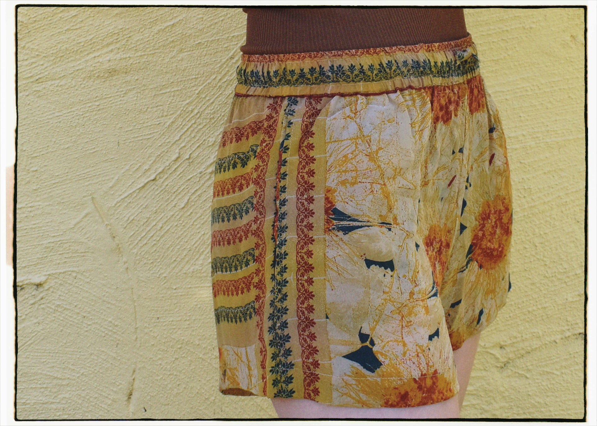 Fumaria Silk Shorts ~ Sunflower S
