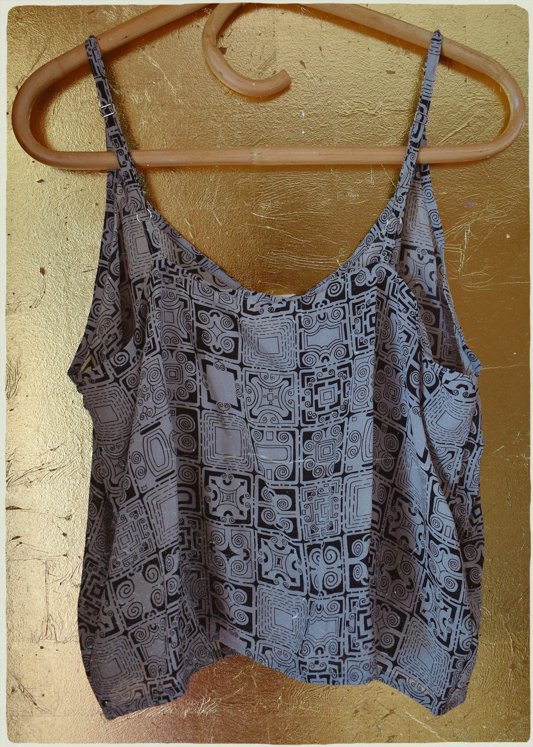 Reseda Silk Crepe Camisole Top ~ Ivory M
