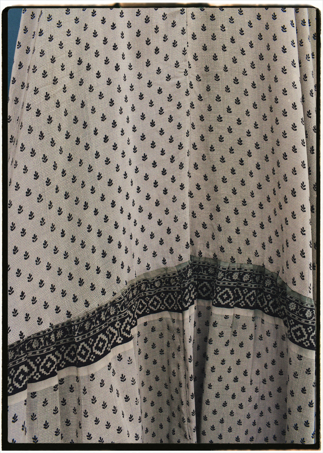 Eustoma Silk Crepe Swing Maxi Dress ~ Fjord XL