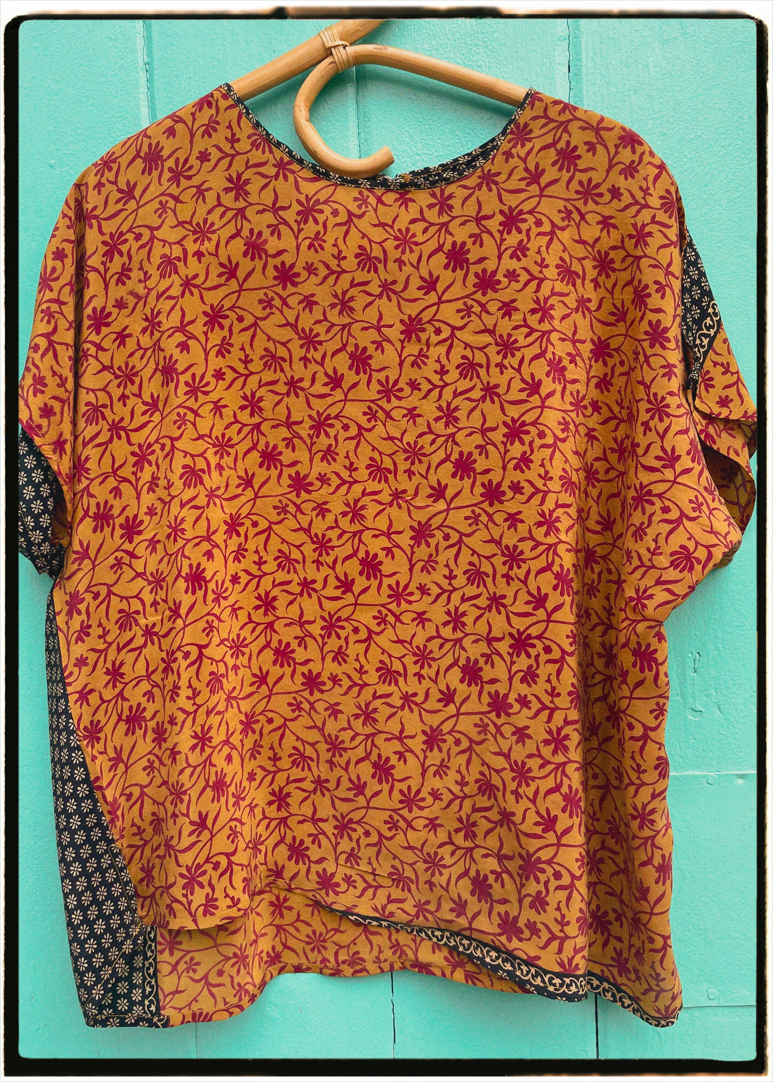 Viola Silk Crepe T-Shirt ~ Cupid XL