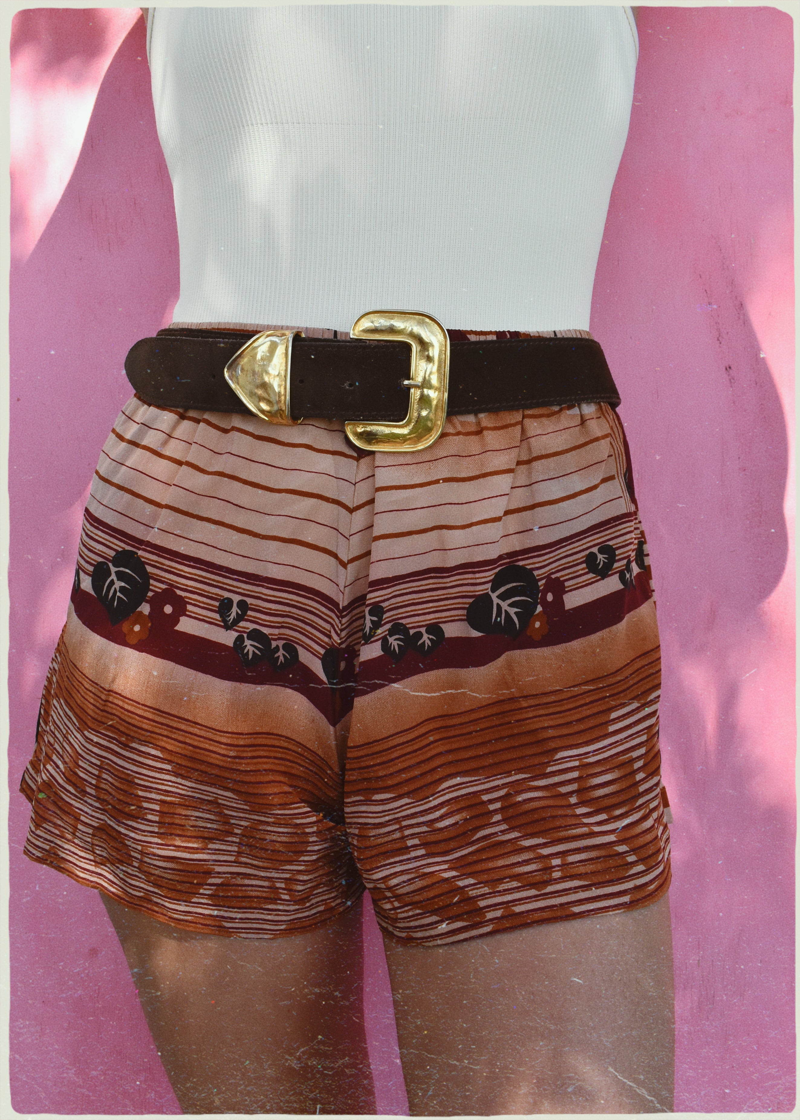 Fumaria Silk Shorts ~ Haven S