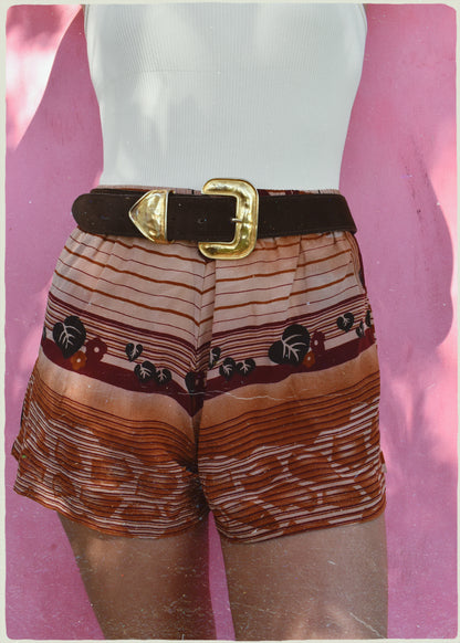 Fumaria Silk Shorts ~ Haven S
