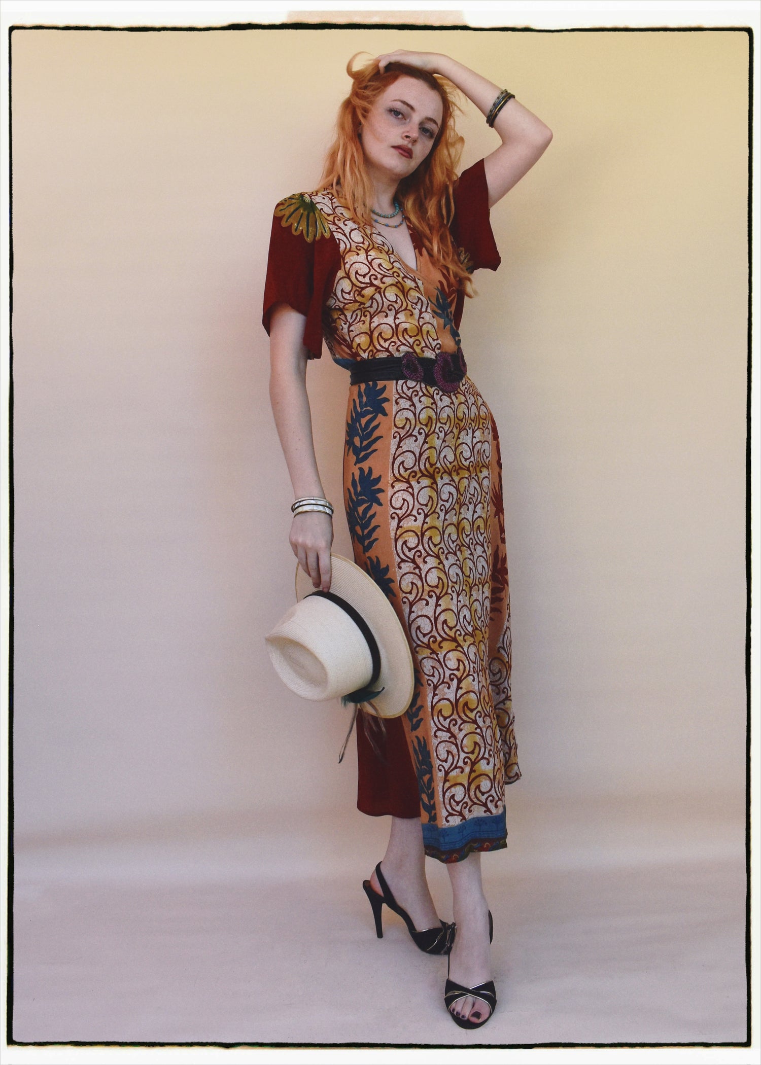 Liatris Silk Crepe Flutter Sleeve Wrap Dress ~ Cordyalis L