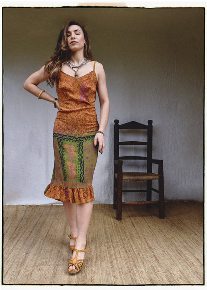 Rumex Silk Slip Dress ~ Dijon XS &amp; XL