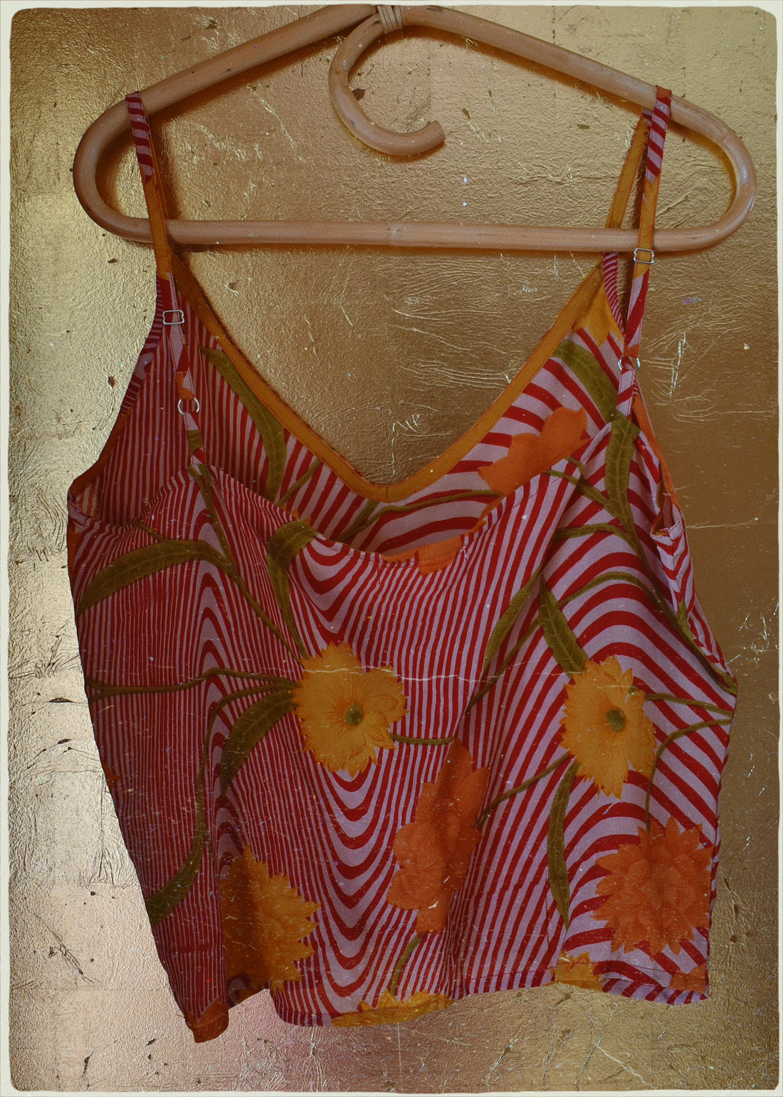 Reseda Silk Crepe Camisole Top ~ Capri M