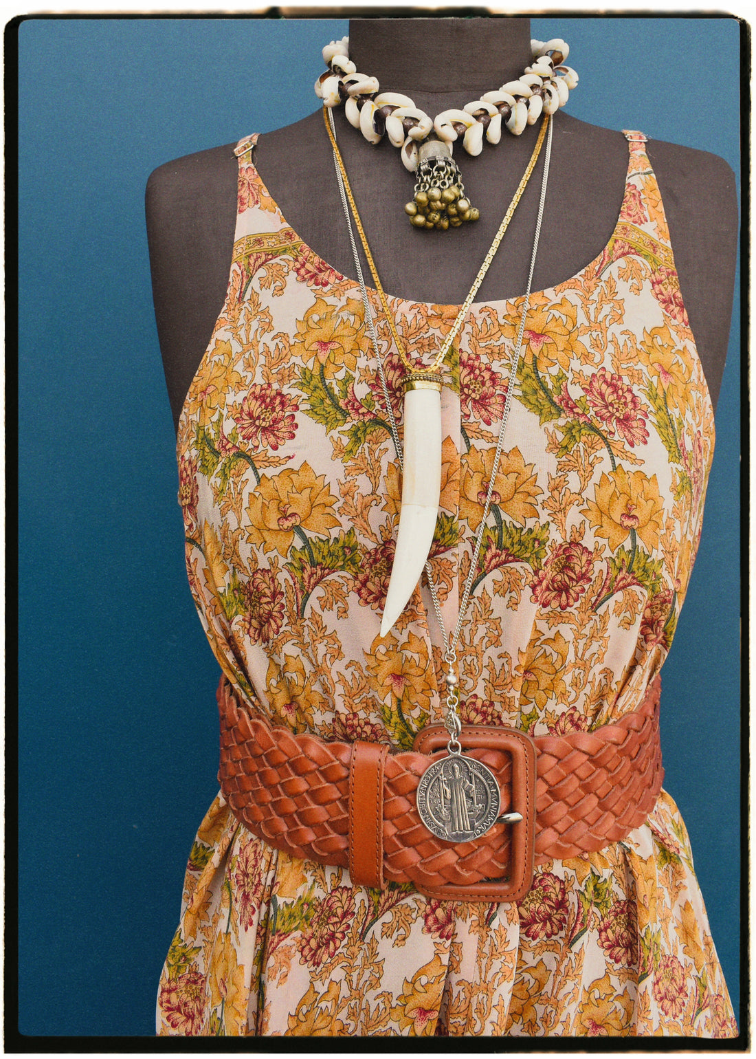 Eustoma Silk Crepe Swing Maxi Dress ~ Woods L