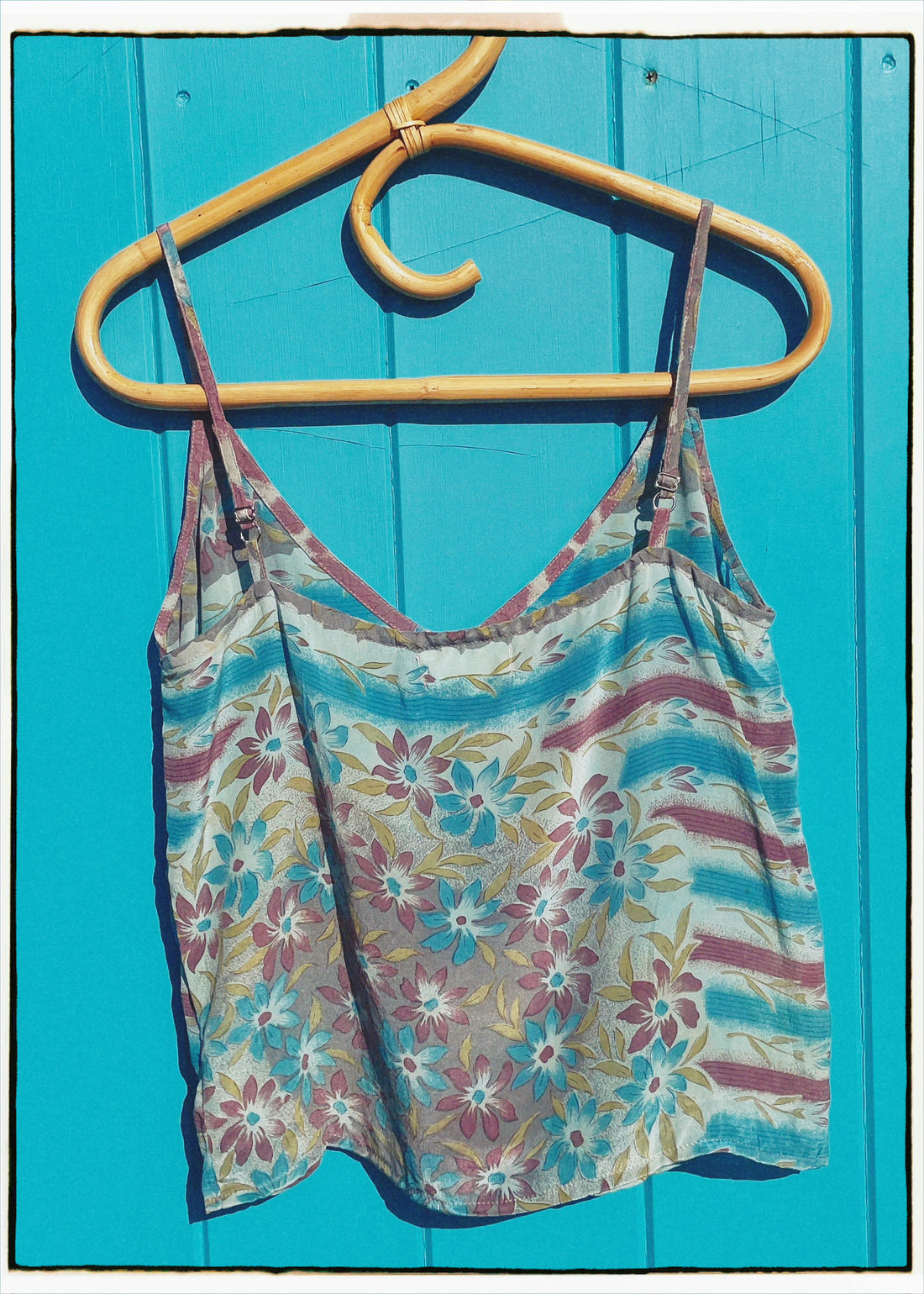 Reseda Silk Crepe Camisole Top ~ Skyrocket XS