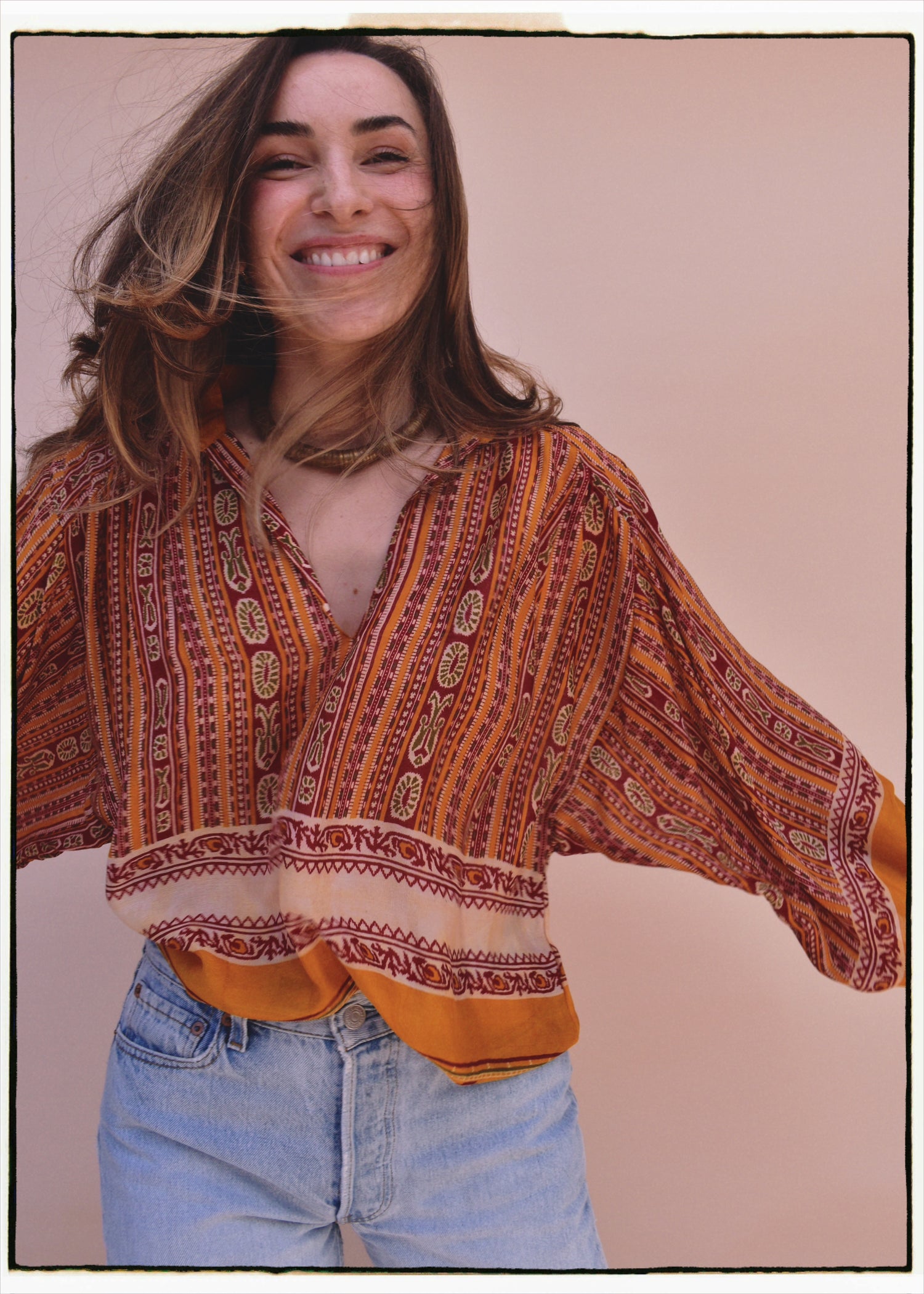Cleome Silk Crepe Shirt ~ Sage M