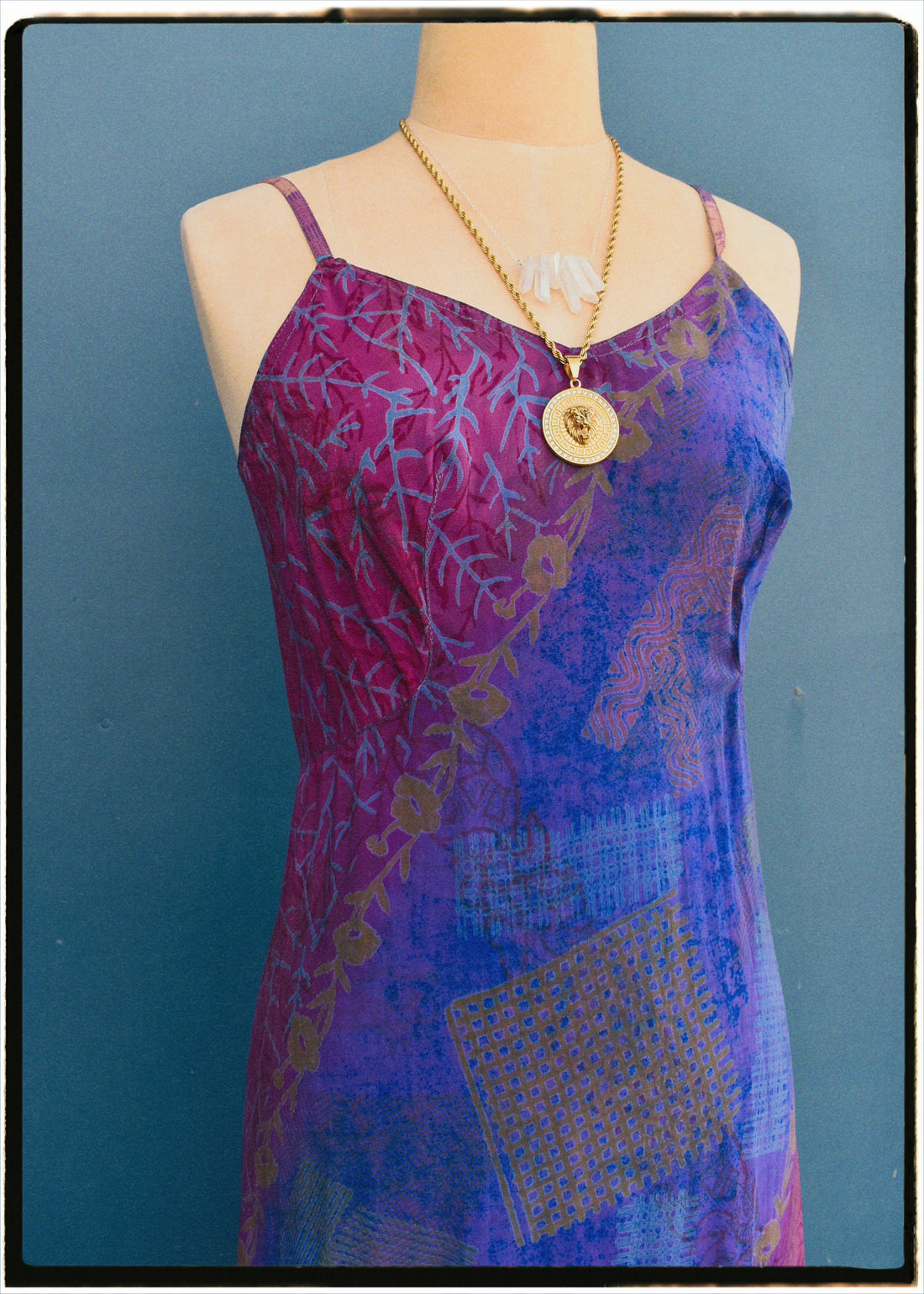 Rumex Silk Slip Dress ~ Hollyhock L