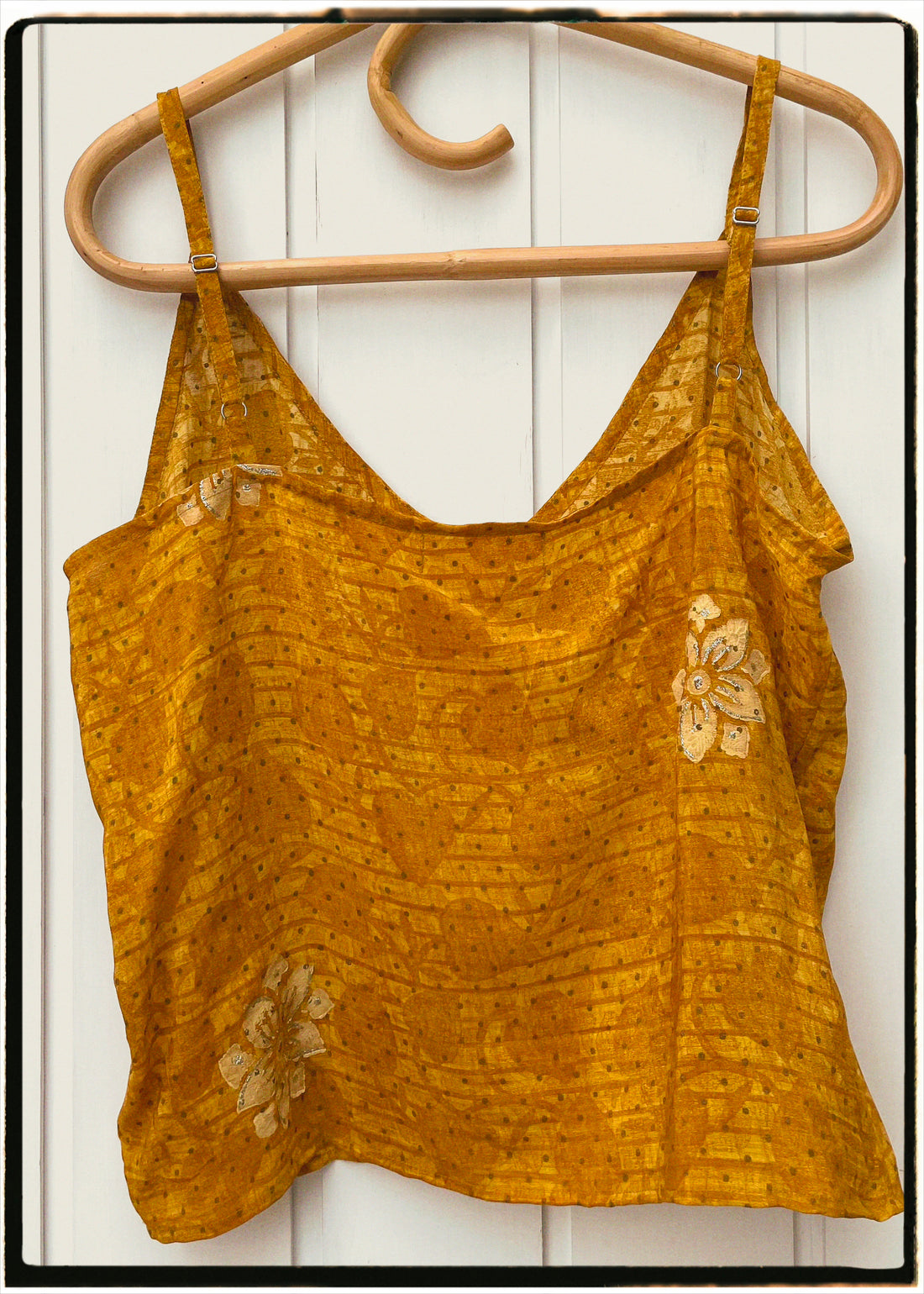 Reseda Silk Crepe Camisole Top ~ Honey M