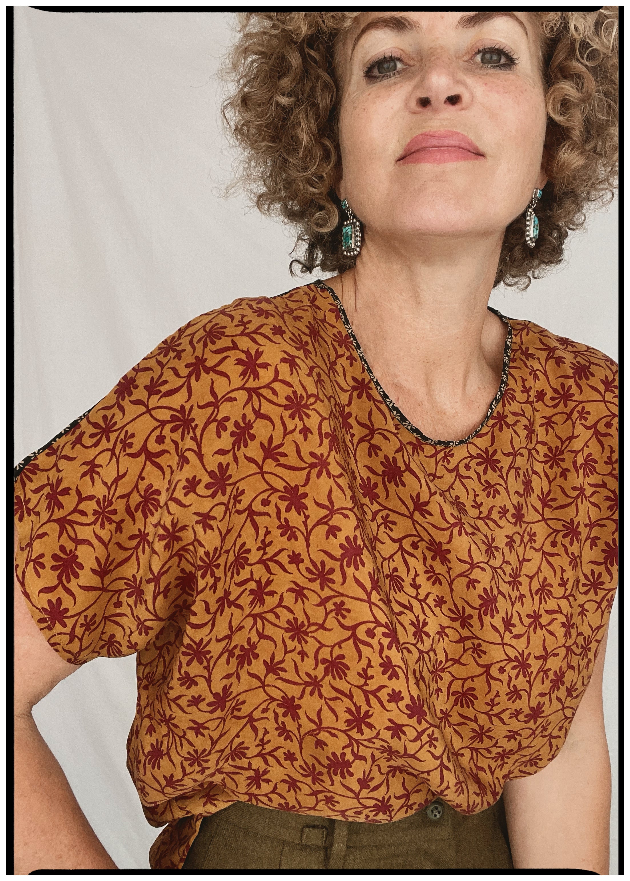 Viola Silk Crepe T-Shirt ~ Cupid XL