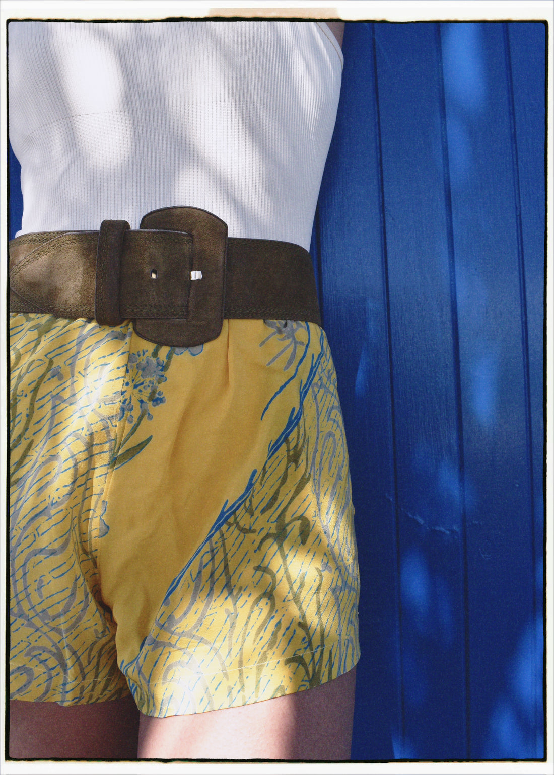 Fumaria Silk Shorts ~ Wattle S