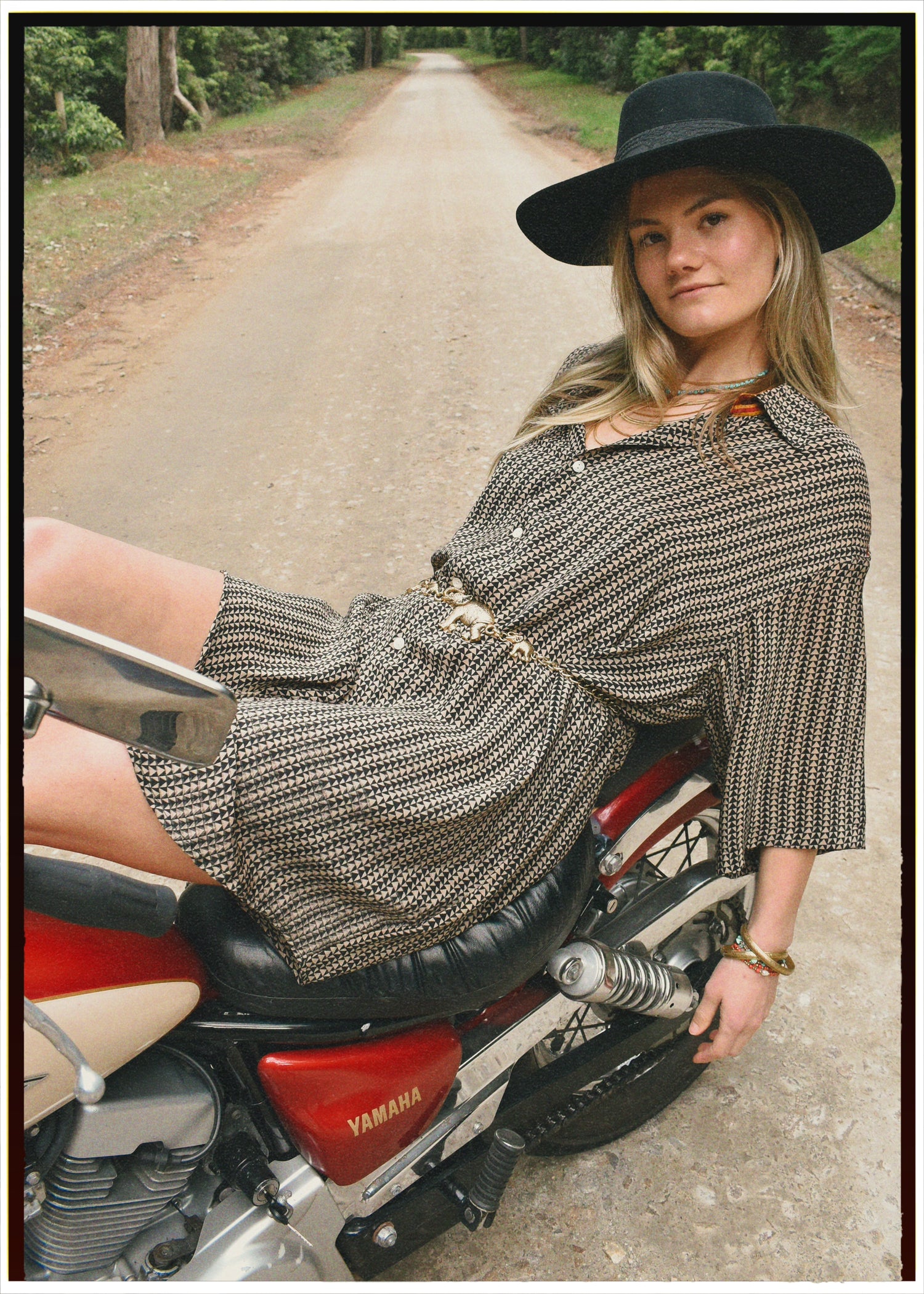 Astralagus Silk Crepe Oversized Shirt ~ Filigree