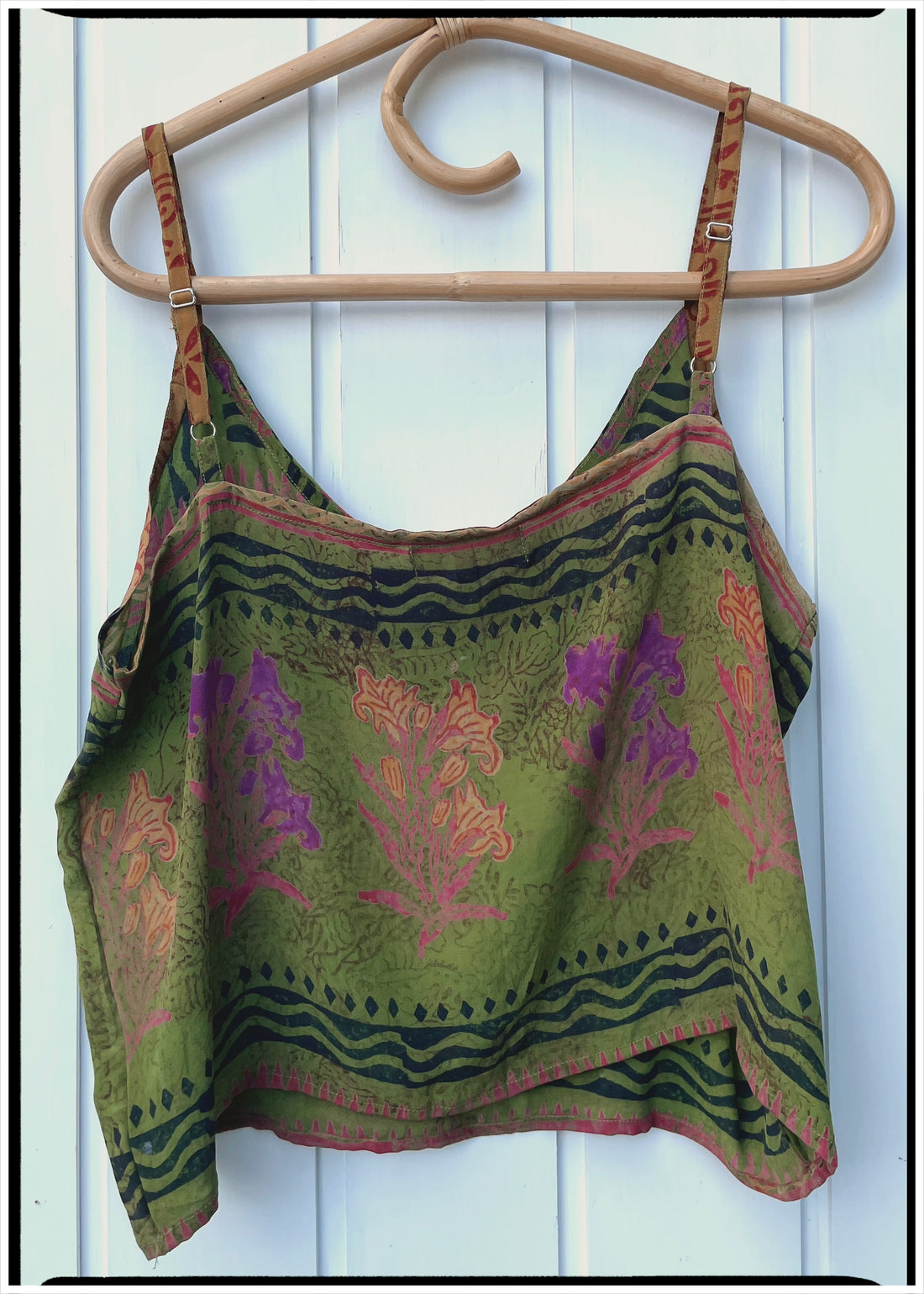 Reseda Silk Crepe Camisole Top ~ Archipelago L