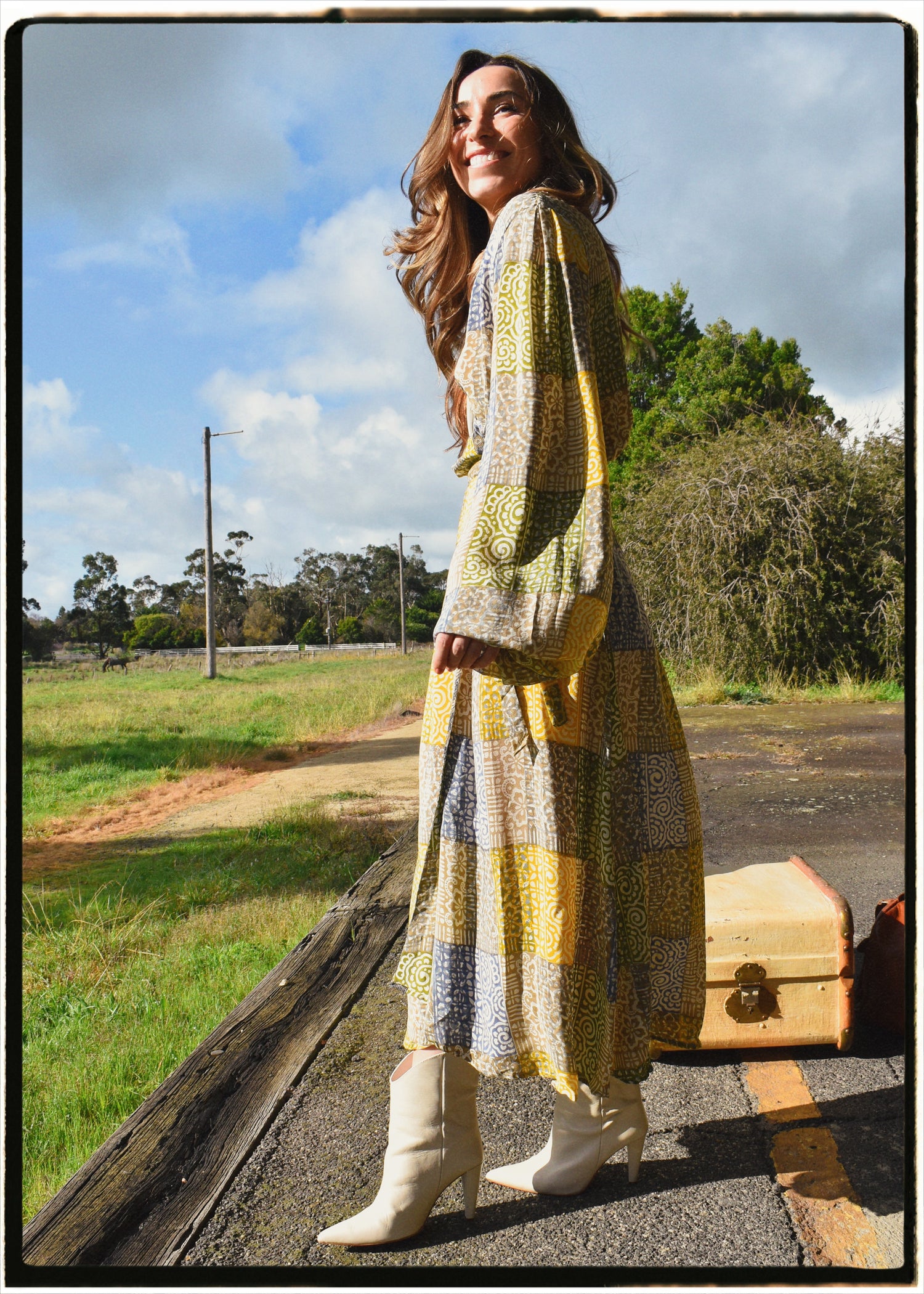Caladium Silk Wrap Dress ~ Chateau S