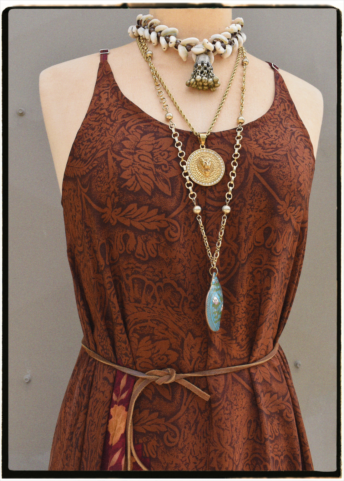 Eustoma Silk Crepe Swing Maxi Dress ~ Rosa M