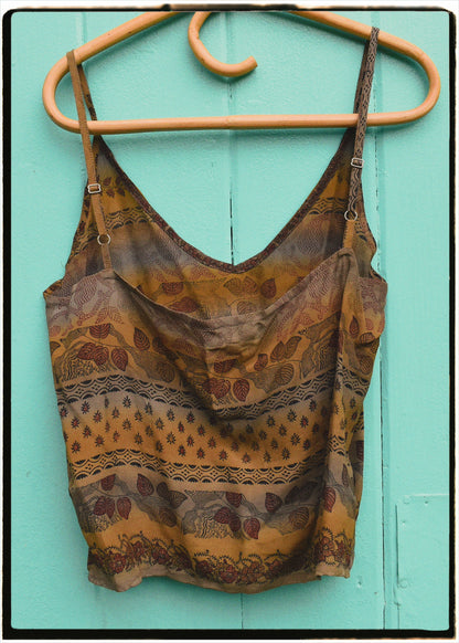 Reseda Silk Crepe Camisole Top ~ Carolina L