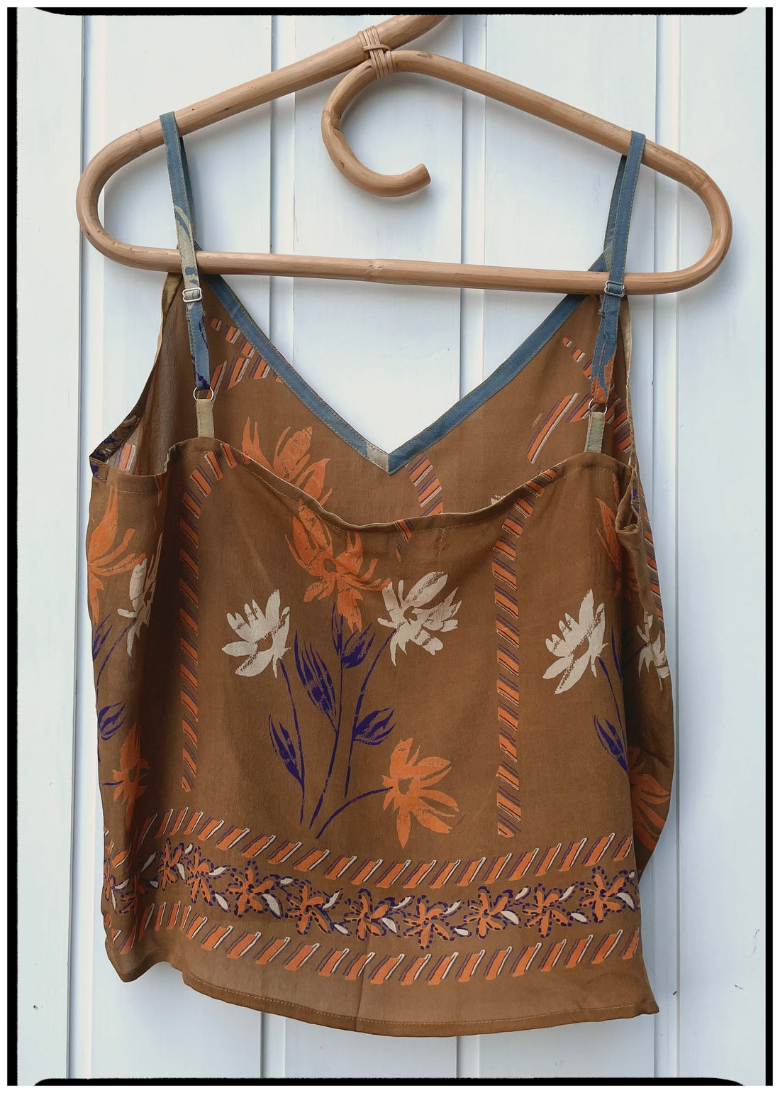 Reseda Silk Crepe Camisole Top ~  Desert L