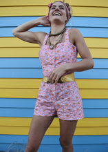 Load image into Gallery viewer, Eucharis Cotton Button-up Playsuit
