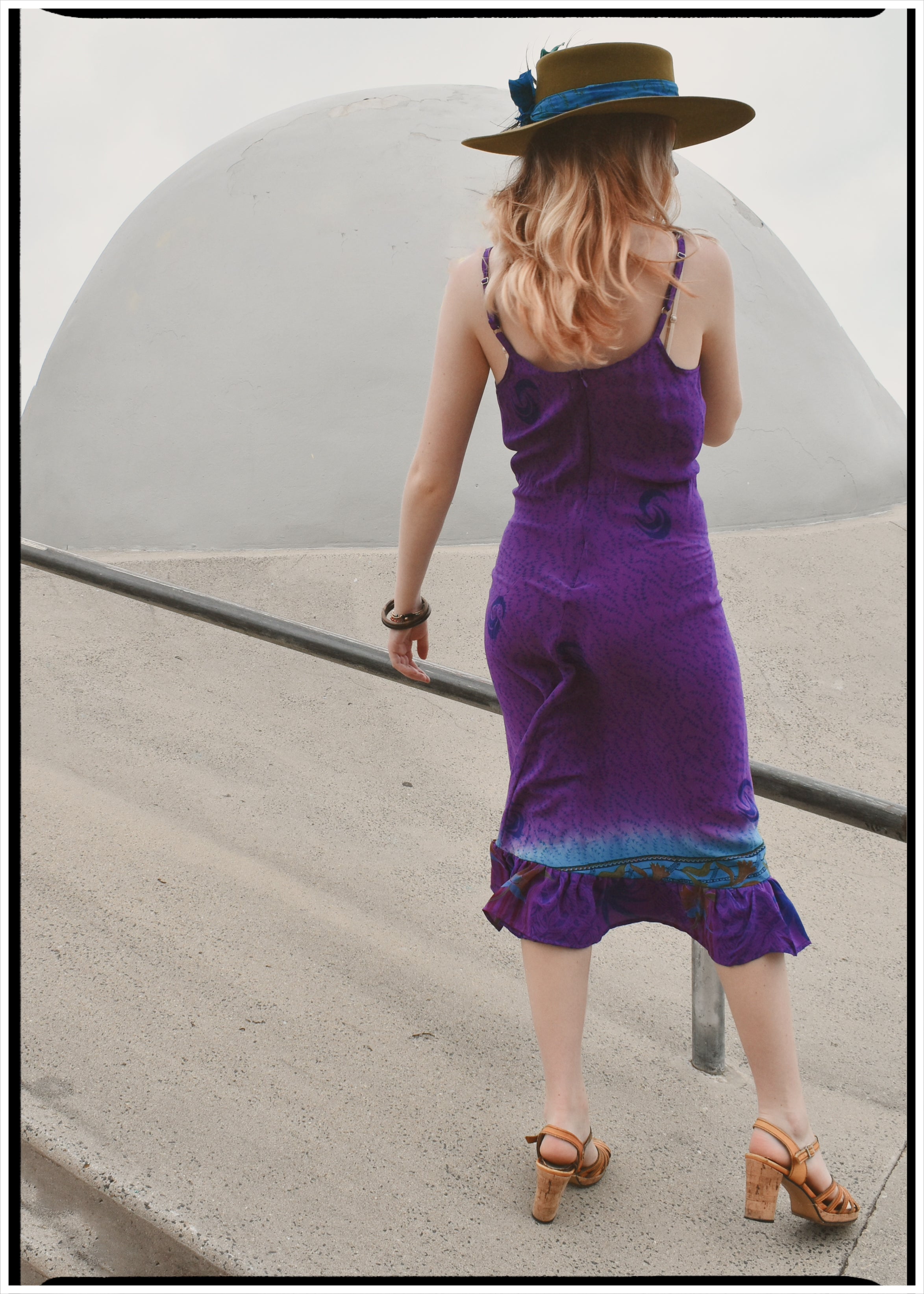 Rumex Silk Slip Dress ~  Iris XS &amp; XL