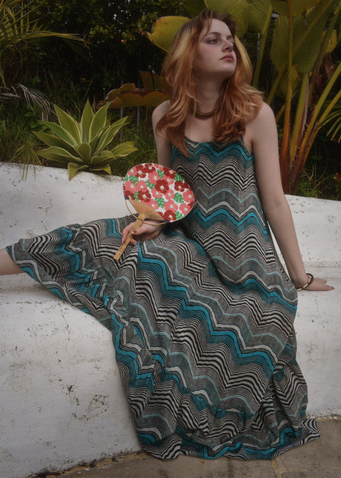 Eustoma Silk Crepe Swing Maxi Dress ~  Dusk S