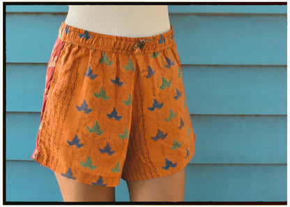 Fumaria Silk Shorts ~ Flame XS