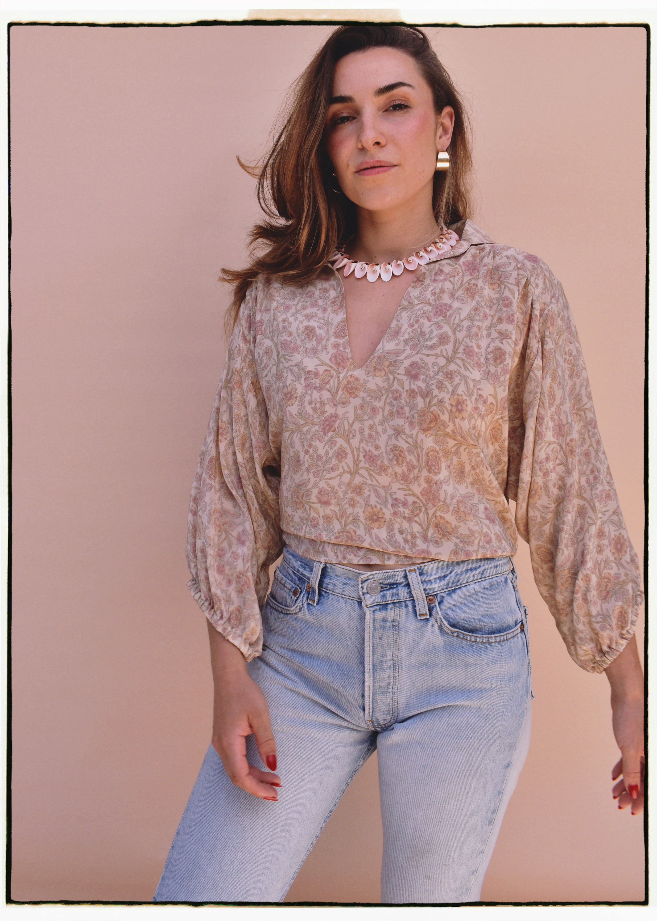 Cleome Silk Crepe Shirt ~ Flora S &amp; L