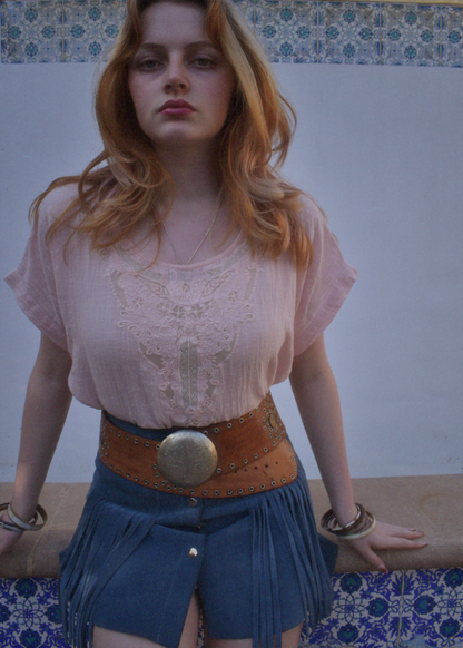 Hybrides Cotton Cut-Work Shirt