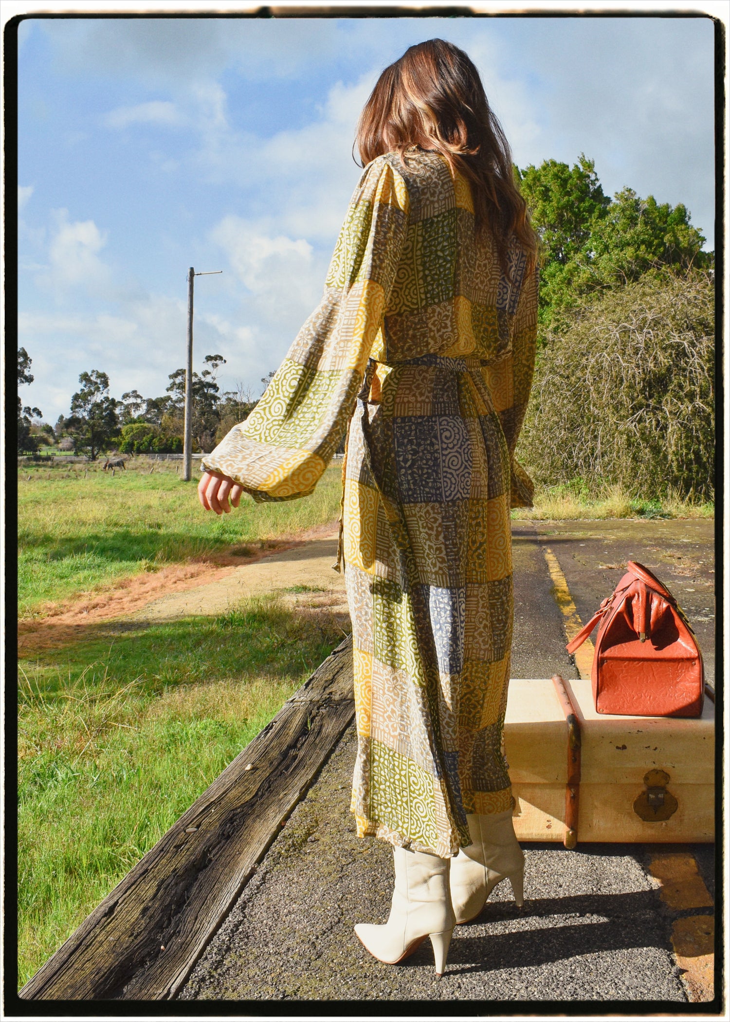 Caladium Silk Wrap Dress ~ Chateau S