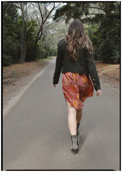 Astralagus Silk Crepe Oversized Shirt ~ Capri