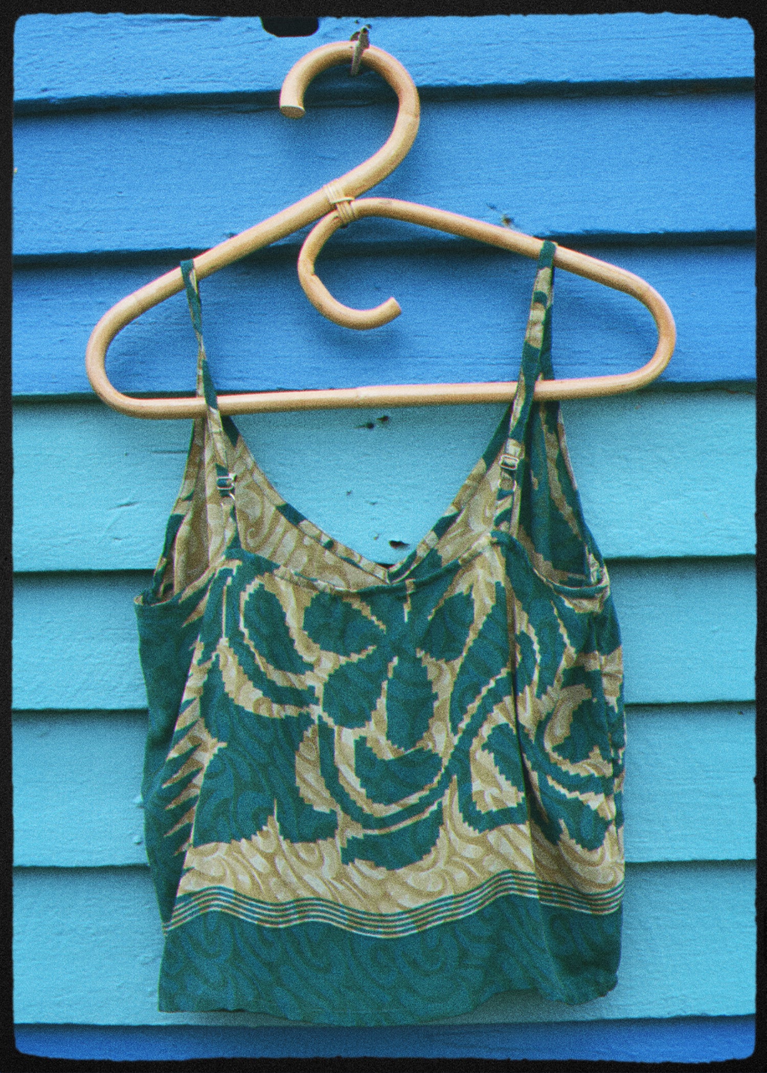 Reseda Silk Crepe Camisole Top ~ Emerald S