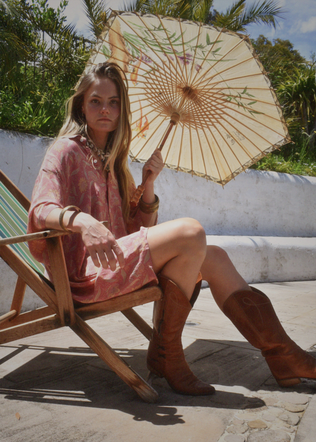 Astralagus Silk Crepe Oversized Shirt ~ Terra