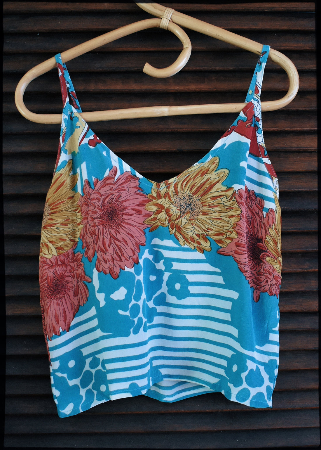 Reseda Silk Crepe Camisole Top ~ Maui XS