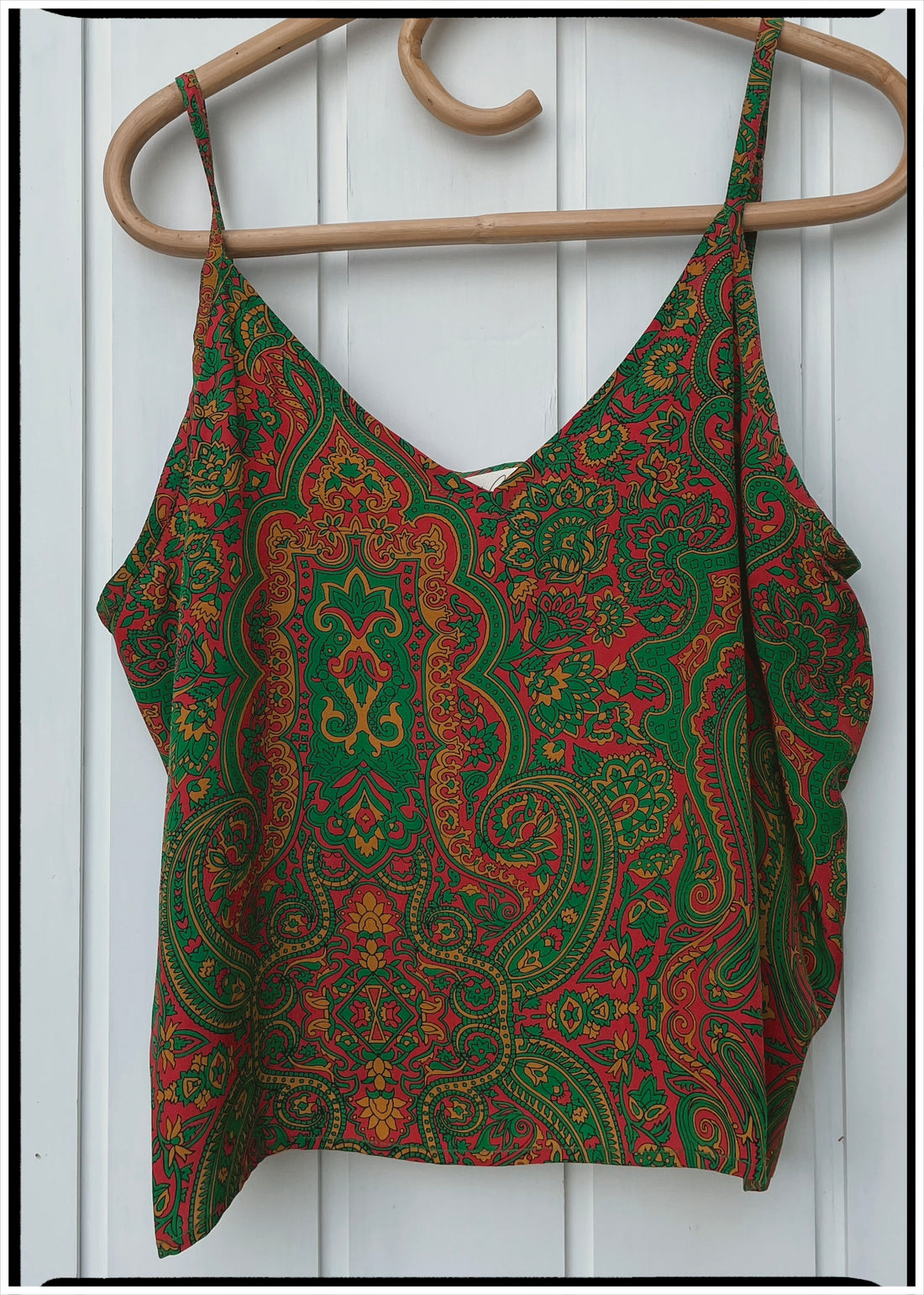 Reseda Silk Crepe Camisole Top ~ Porcelain XL