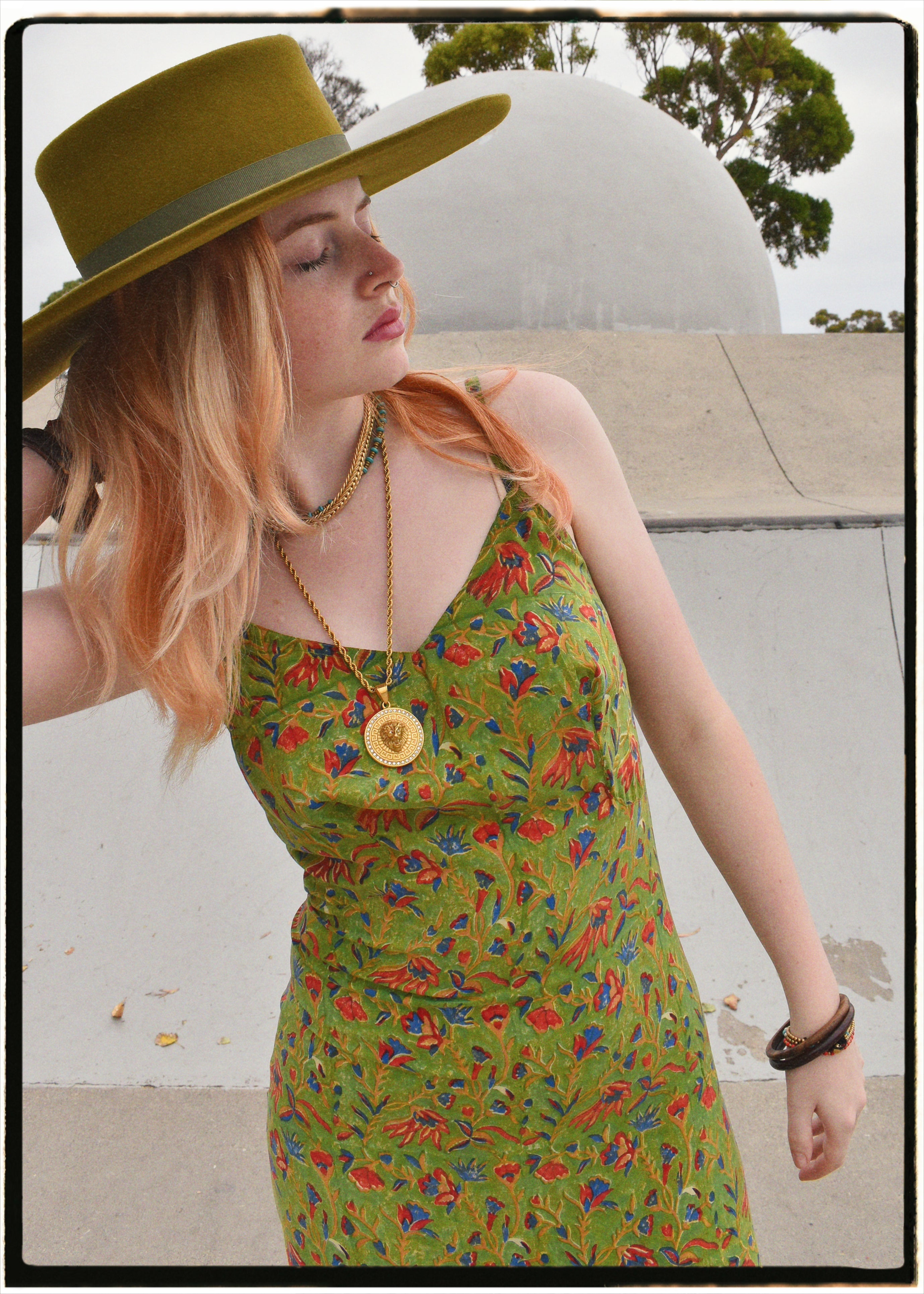 Rumex Silk Slip Dress ~  Woodbine XS &amp; XL