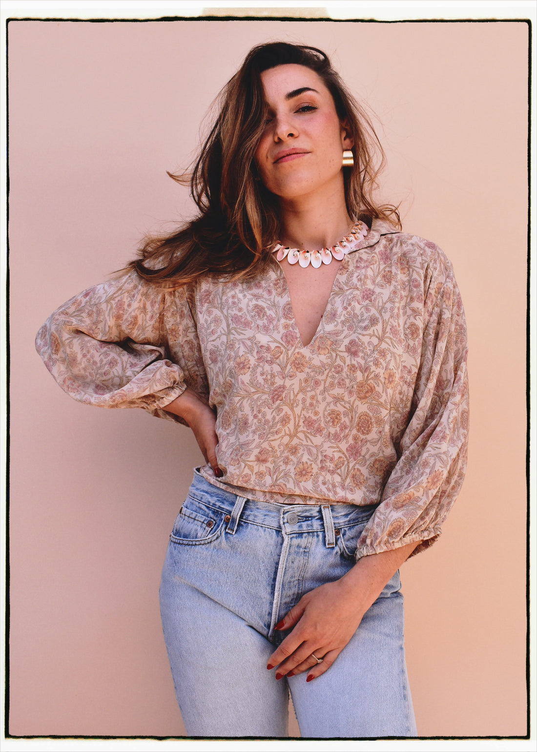 Cleome Silk Crepe Shirt ~ Flora S &amp; L