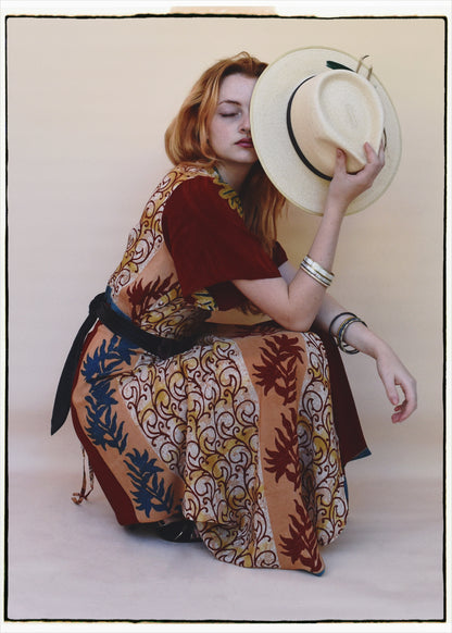 Liatris Silk Crepe Flutter Sleeve Wrap Dress ~ Cordyalis L