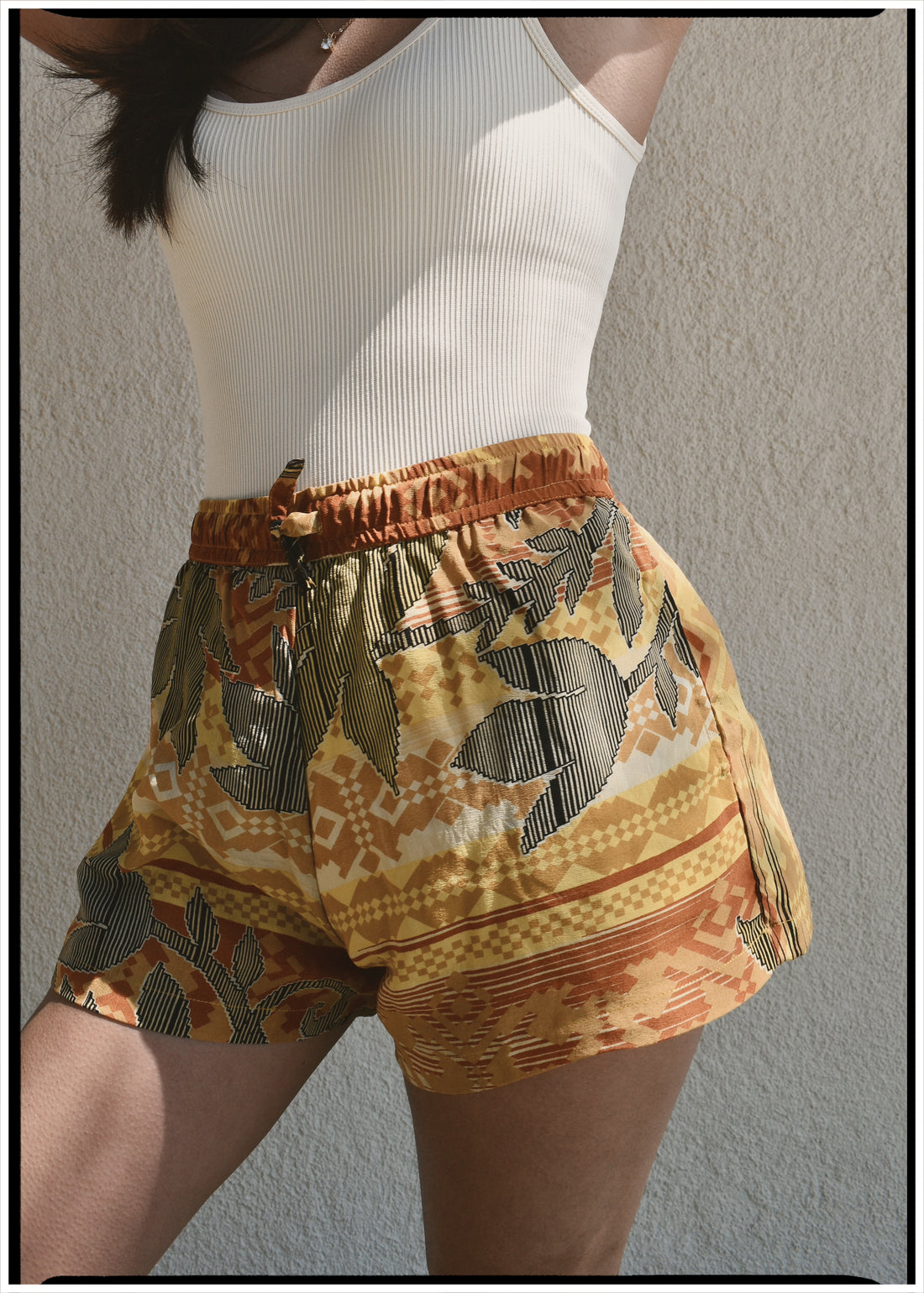 Fumaria Silk Shorts ~ Zinnia S