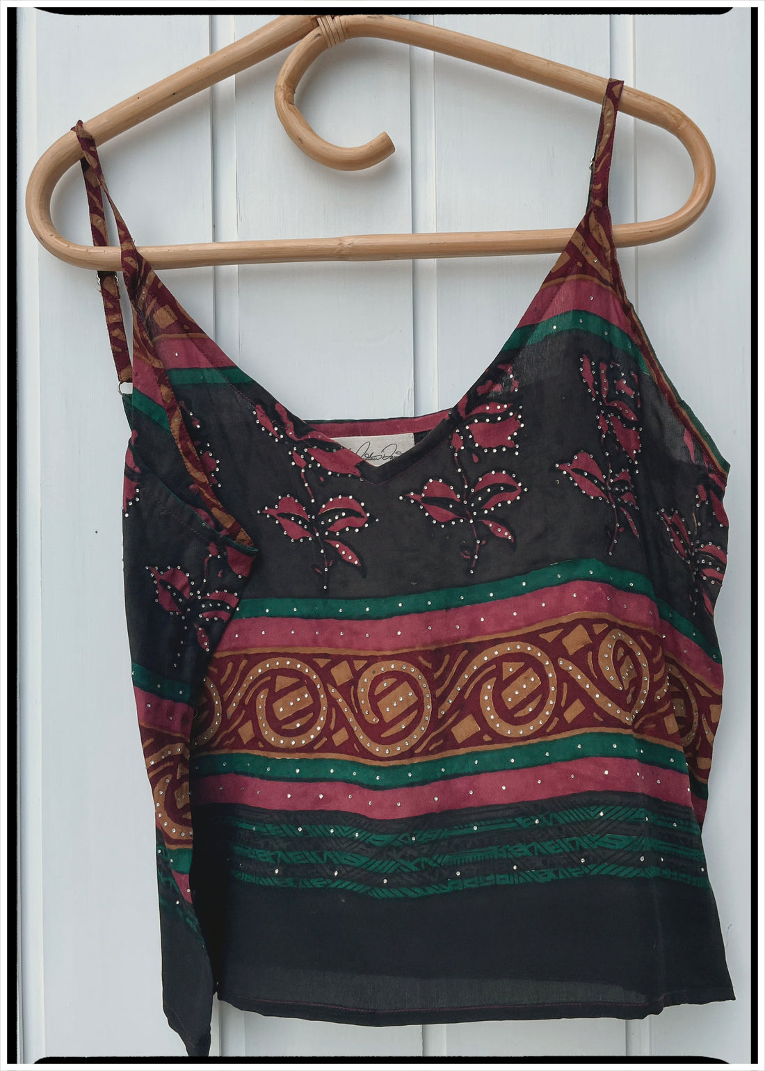 Reseda Silk Crepe Camisole Top ~ Rapture L