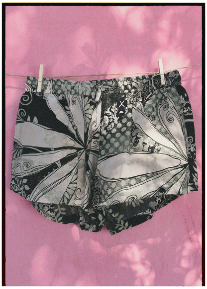 Fumaria Silk Shorts ~ Skylight L