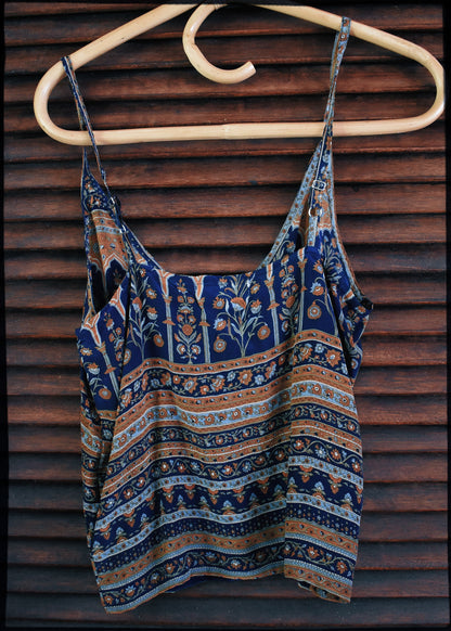Reseda Silk Crepe Camisole Top ~ Willow XS