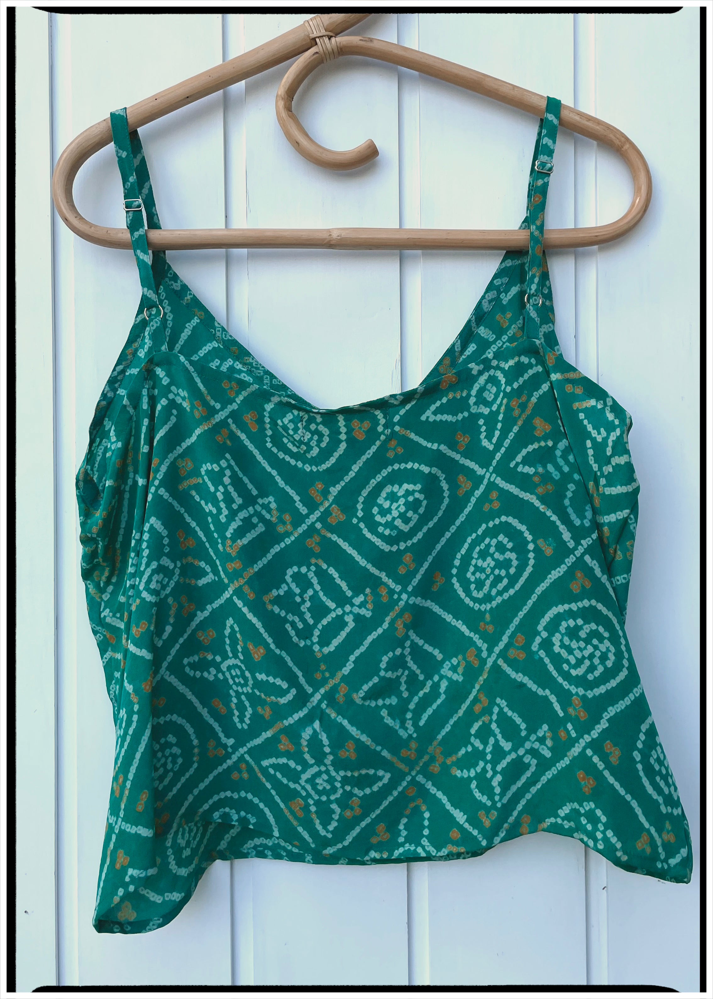 Reseda Silk Crepe Camisole Top ~ Della L