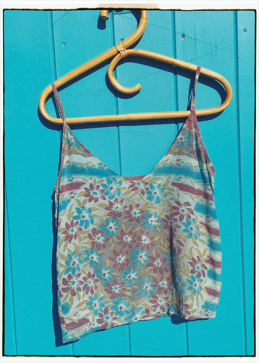 Reseda Silk Crepe Camisole Top ~ Skyrocket XS