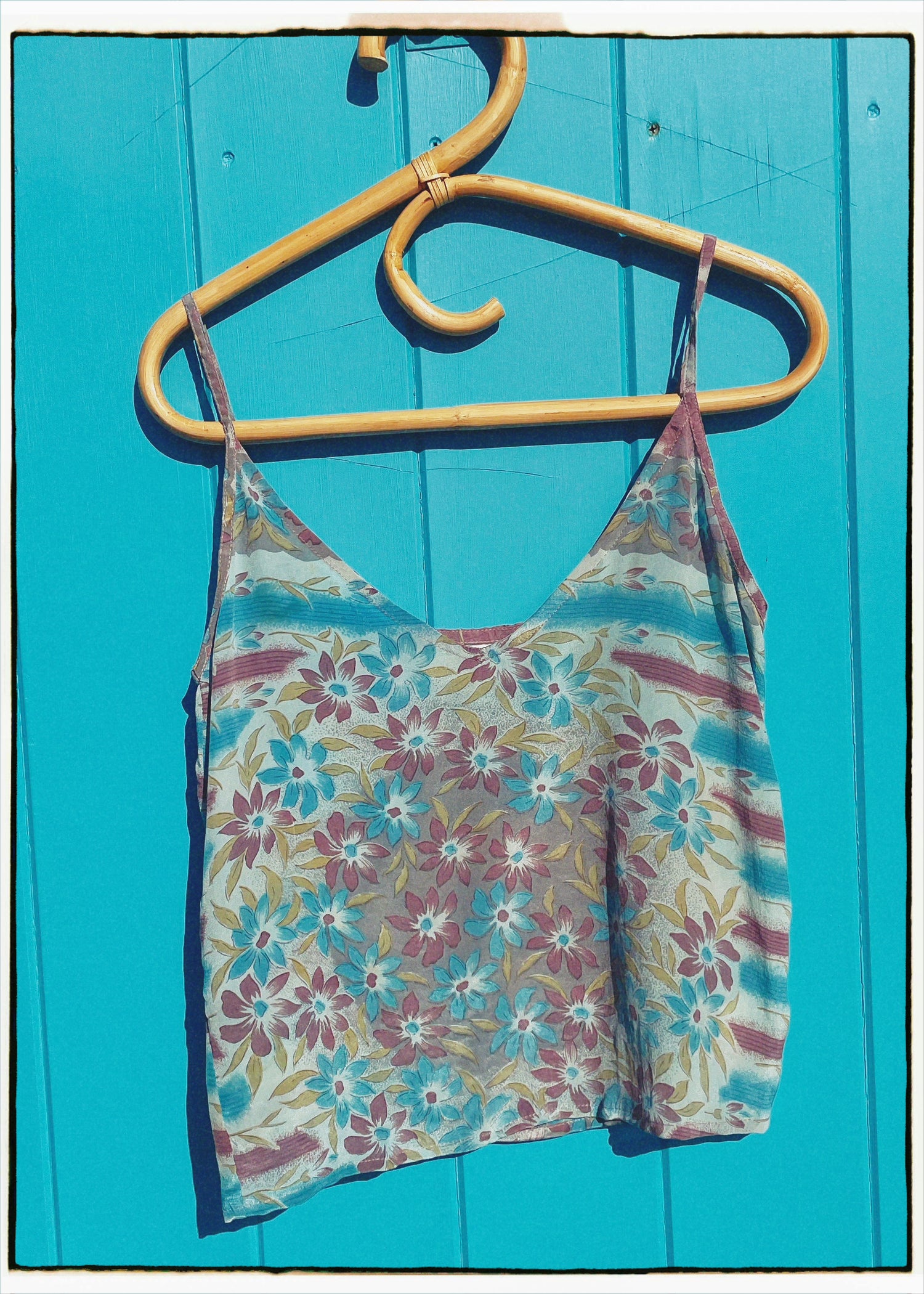 Reseda Silk Crepe Camisole Top ~ Skyrocket XS