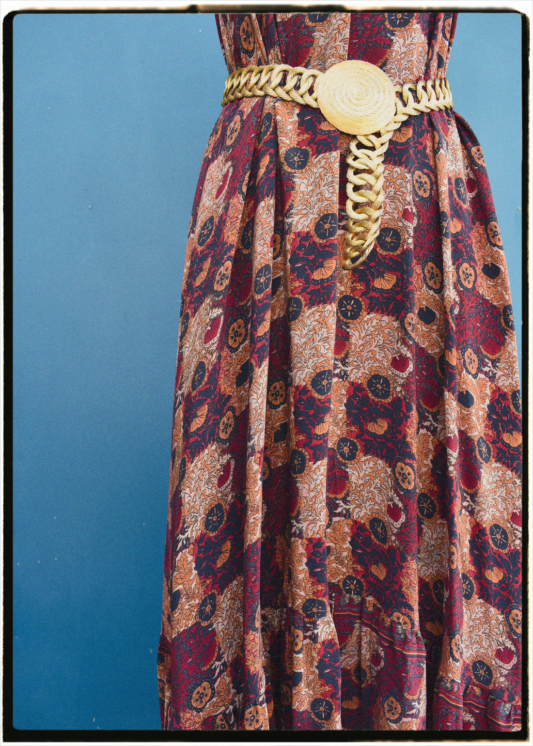 Eustoma Silk Crepe Swing Maxi Dress ~ Seneca L