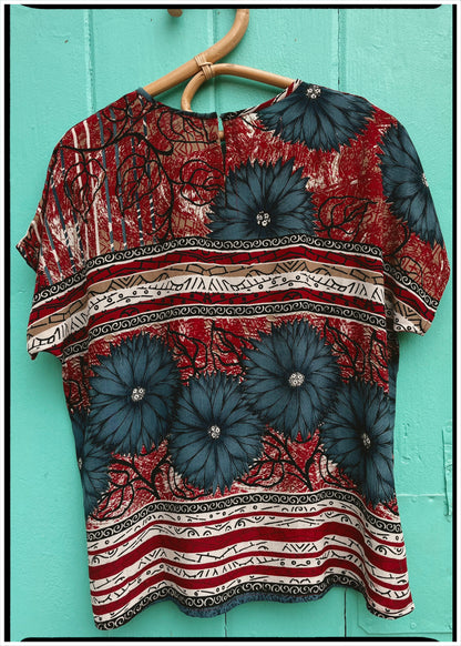 Viola Silk Crepe T-Shirt ~ Urban M