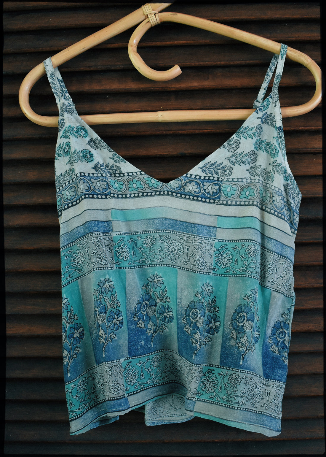 Reseda Silk Crepe Camisole Top ~ Elm XS