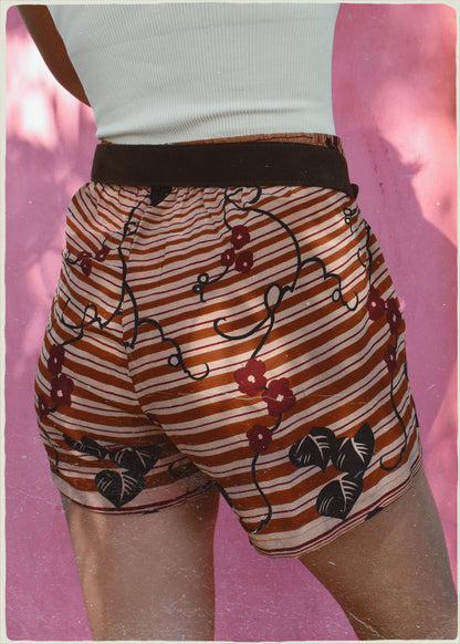 Fumaria Silk Shorts ~ Haven S